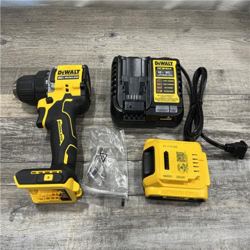 AS-IS DEWALT Atomic 20V Lithium-Ion Cordless Compact 1/2 in. Drill/Driver Kit