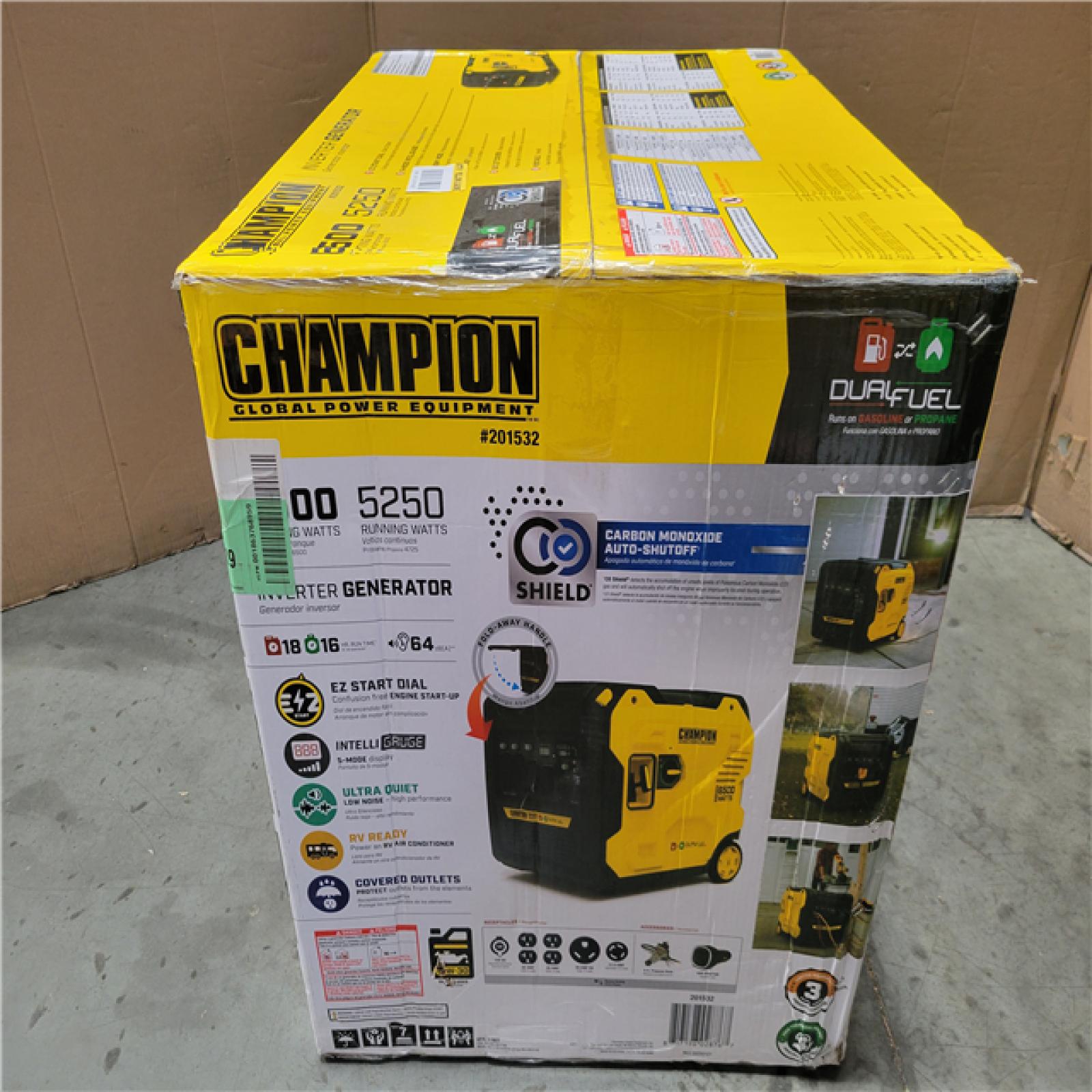 CALIFORNIA NEW CHAMPION PORTABLE GENERATOR