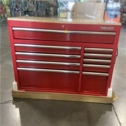 DALLAS LOCATION - Husky Modular Tool Storage 52 in. W x 20 in. D Standard Duty Red Mobile Workbench Cabinet