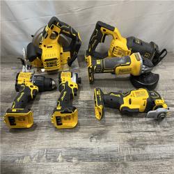 AS-IS DEWALT 20V MAX Lithium-Ion Cordless 6-Tool Combo Kit
