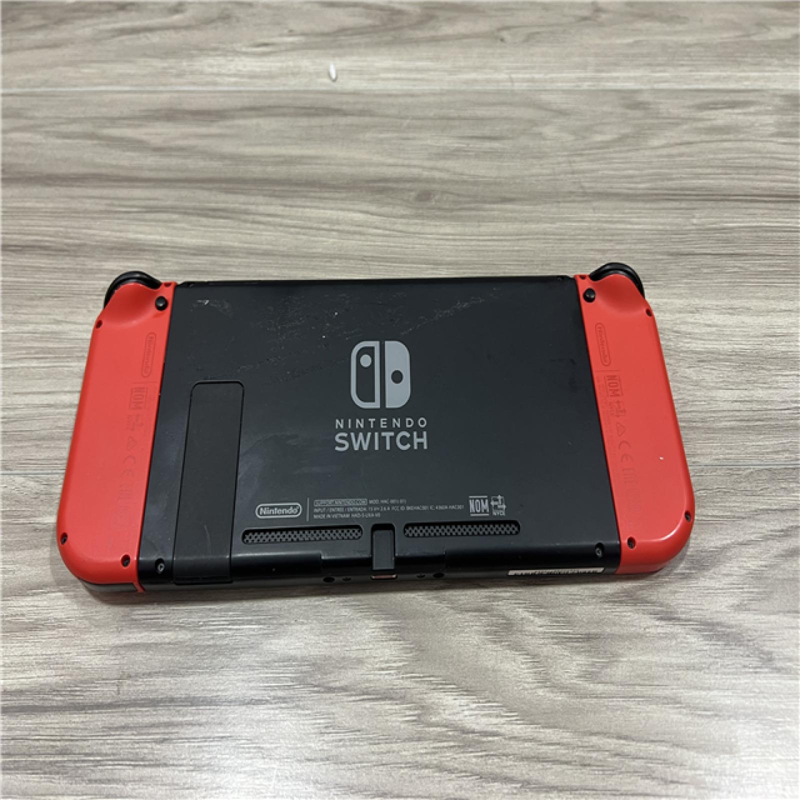 AS-IS Nintendo Switch HAC-001(-01) - Red Joy Cons