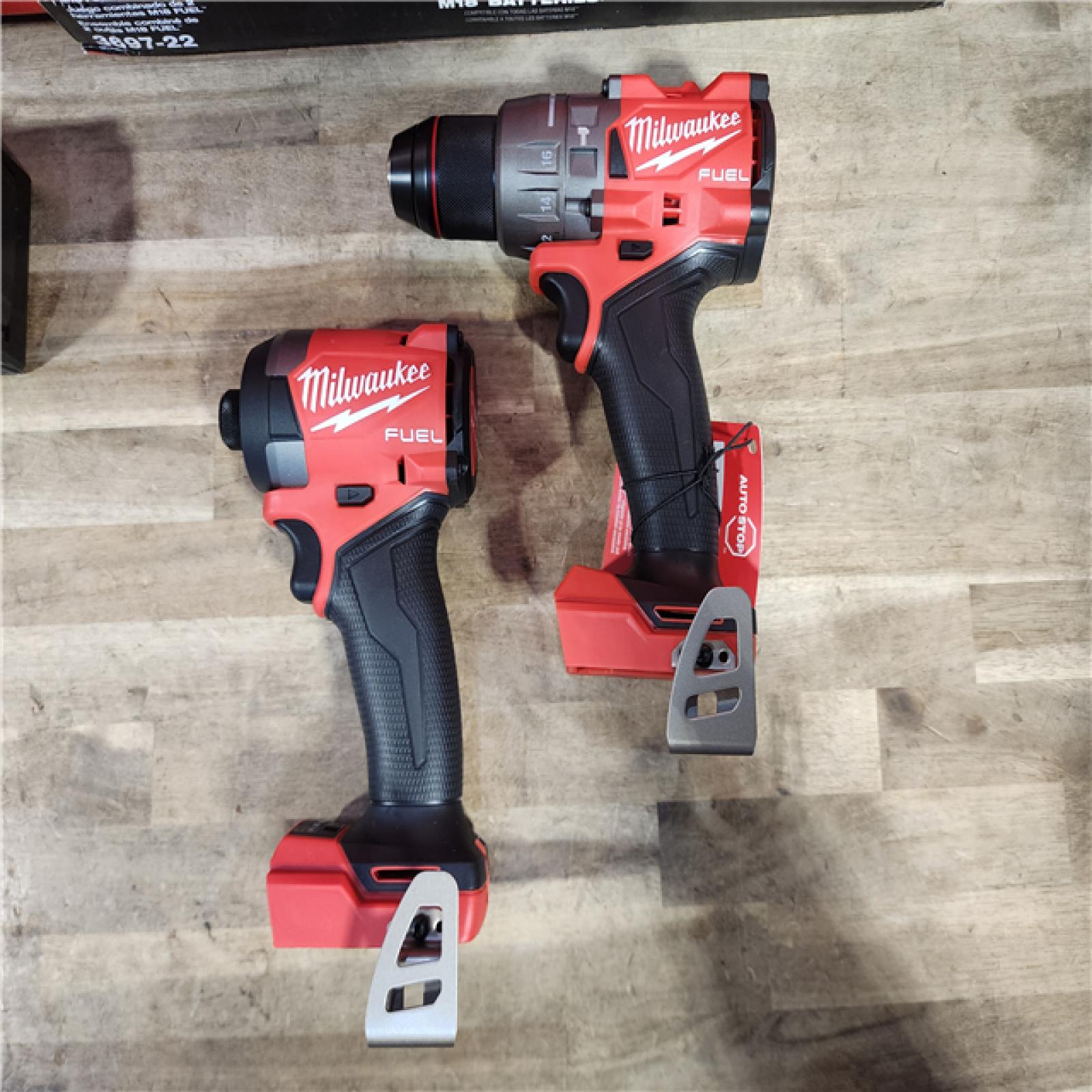 HOUSTON LOCATION - AS-IS (APPEARS LIKE NEW) MILWAUKEE FUEL 18V Lithium-Ion Brushless Cordless Hammer Drill and Impact Driver Combo Kit