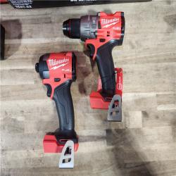 HOUSTON LOCATION - AS-IS (APPEARS LIKE NEW) MILWAUKEE FUEL 18V Lithium-Ion Brushless Cordless Hammer Drill and Impact Driver Combo Kit