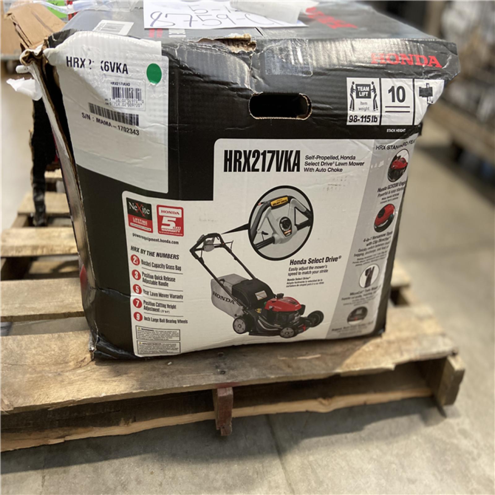 DALLAS LOCATION - Honda 21 in. Nexite Variable Speed 4-in-1 Gas Walk Behind Self-Propelled Mower with Select Drive Control