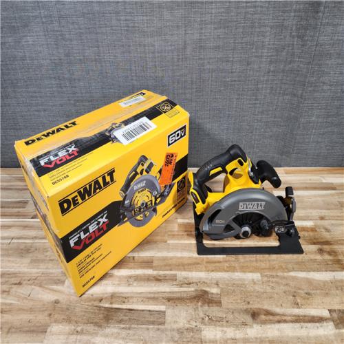 HOUSTON LOCATION - AS-IS (APPEARS LIKE NEW) DEWALT FLEXVOLT 60V MAX Cordless Brushless 7-1/4 in. Circular Saw with Brake (Tool Only)