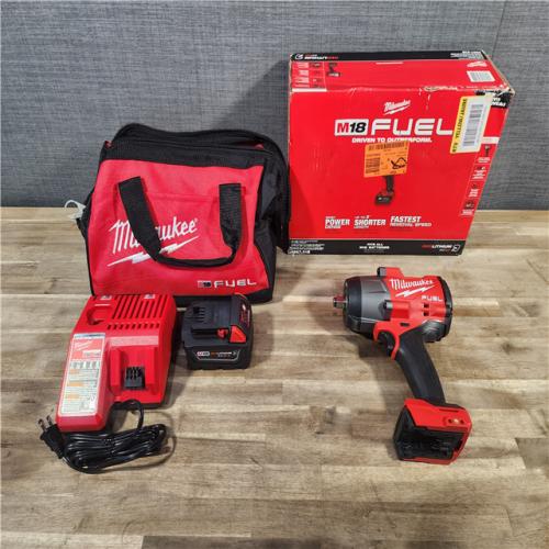 HOUSTON LOCATION - AS-IS (APPEARS LIKE NEW) Milwaukee M18 1/2 in. Cordless Brushless High Torque Impact Wrench Kit (Battery & Charger)