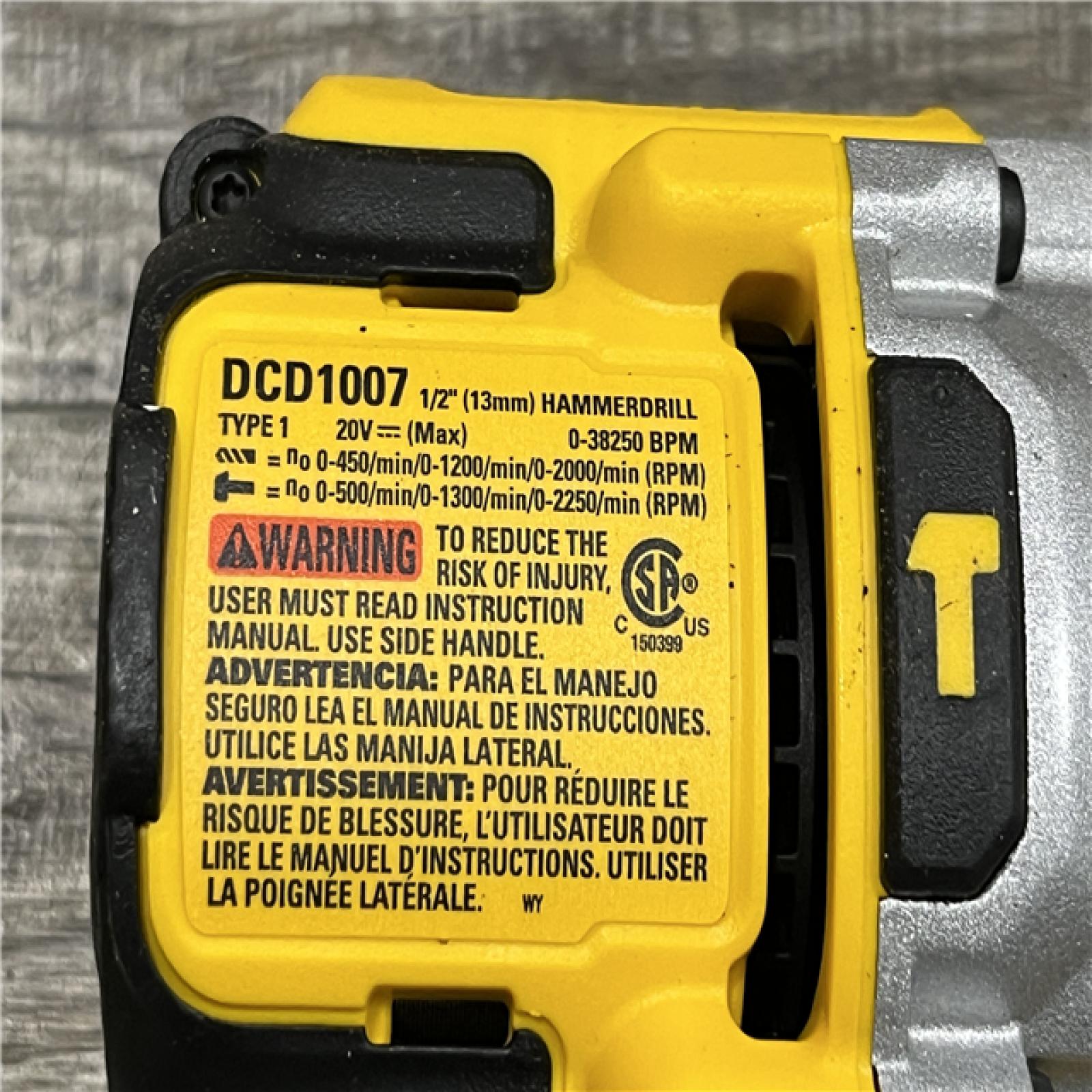 AS-IS DEWALT 20V XR Lithium-Ion Cordless Hammer Drill Kit