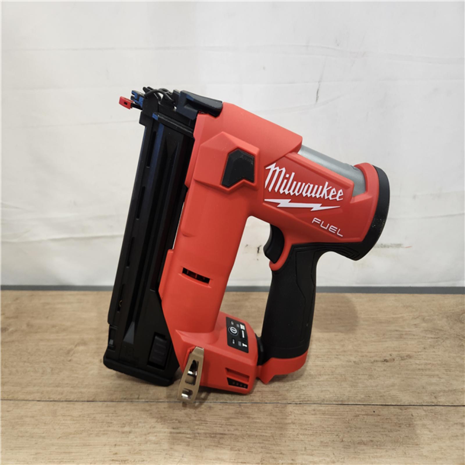 AS-IS- M12 FUEL 12-Volt Lithium-Ion Brushless Cordless 18-Guage Compact Brad Nailer (Tool Only)