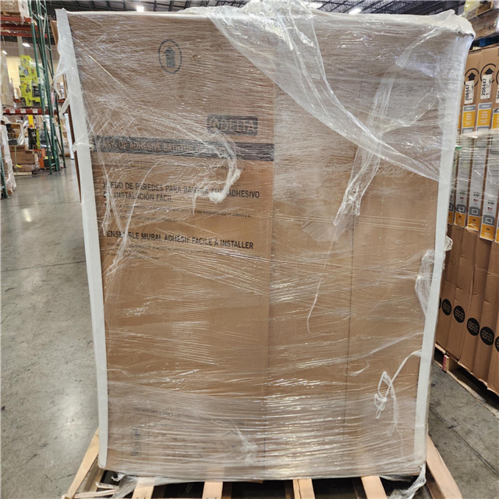 Phoenix Location NEW Delta Allura 60 in. W x 58 in. H Five Piece Glue Up Bathtub Surrounds in High Gloss White Pallet (20 Total)