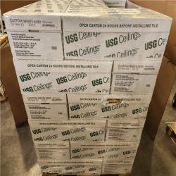 Phoenix NEW USG Ceiling Wood Fiber Ceiling Tile White (1 120 sq. ft/ 35 Cases)