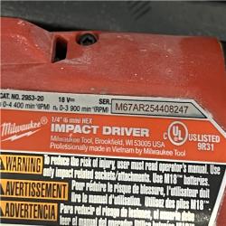 AS-IS Milwaukee FUEL 18V Lithium-Ion Brushless Cordless Hammer Drill and Impact Driver Combo Kit