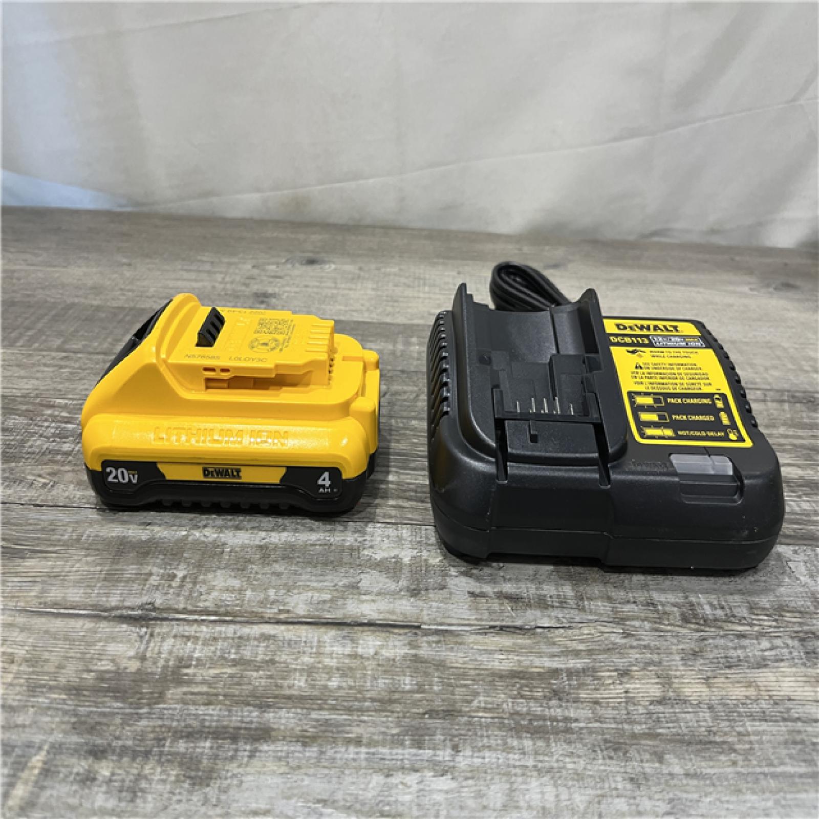 AS-IS DEWALT 20-Volt MAX Lithium-Ion 4.0Ah Battery with 12-Volt to 20-Volt MAX Charger