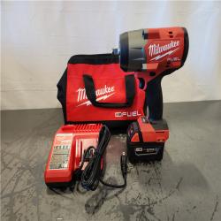 AS-IS- Milwaukee FUEL 18V Lithium-Ion Brushless Cordless 1/2 in. Impact Wrench w/Friction Ring Kit