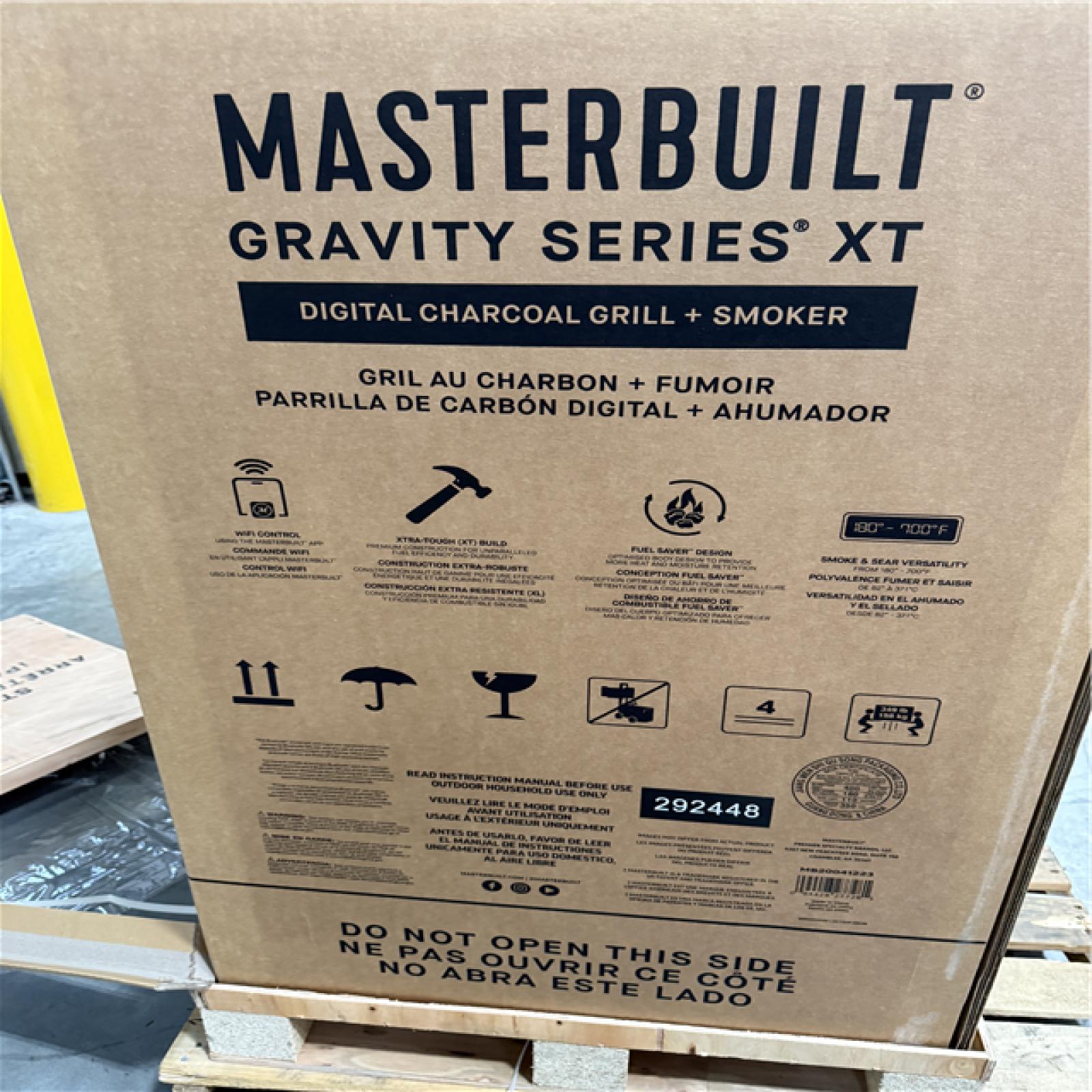 CALIFORNIA NEW MASTERBUILT GRAVITY SERIES XT DIGITAL CHARCOAL GRILL AND SMOKER