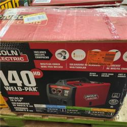 Dallas Location - As-Is Lincoln Electric Weld Pak 140 HD Wire-Feed Welder