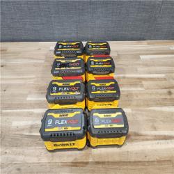 HOUSTON LOCATION - AS-IS DEWALT FLEXVOLT BATTERY PACK QTY - 8