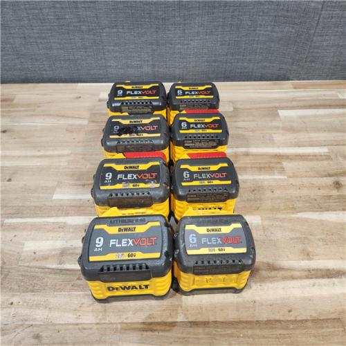 HOUSTON LOCATION - AS-IS DEWALT FLEXVOLT BATTERY PACK QTY - 8