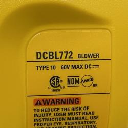 AS-IS DEWALT FLEXVOLT 60V MAX 125 MPH 600 CFM Brushless Cordless Battery Powered Blower Kit