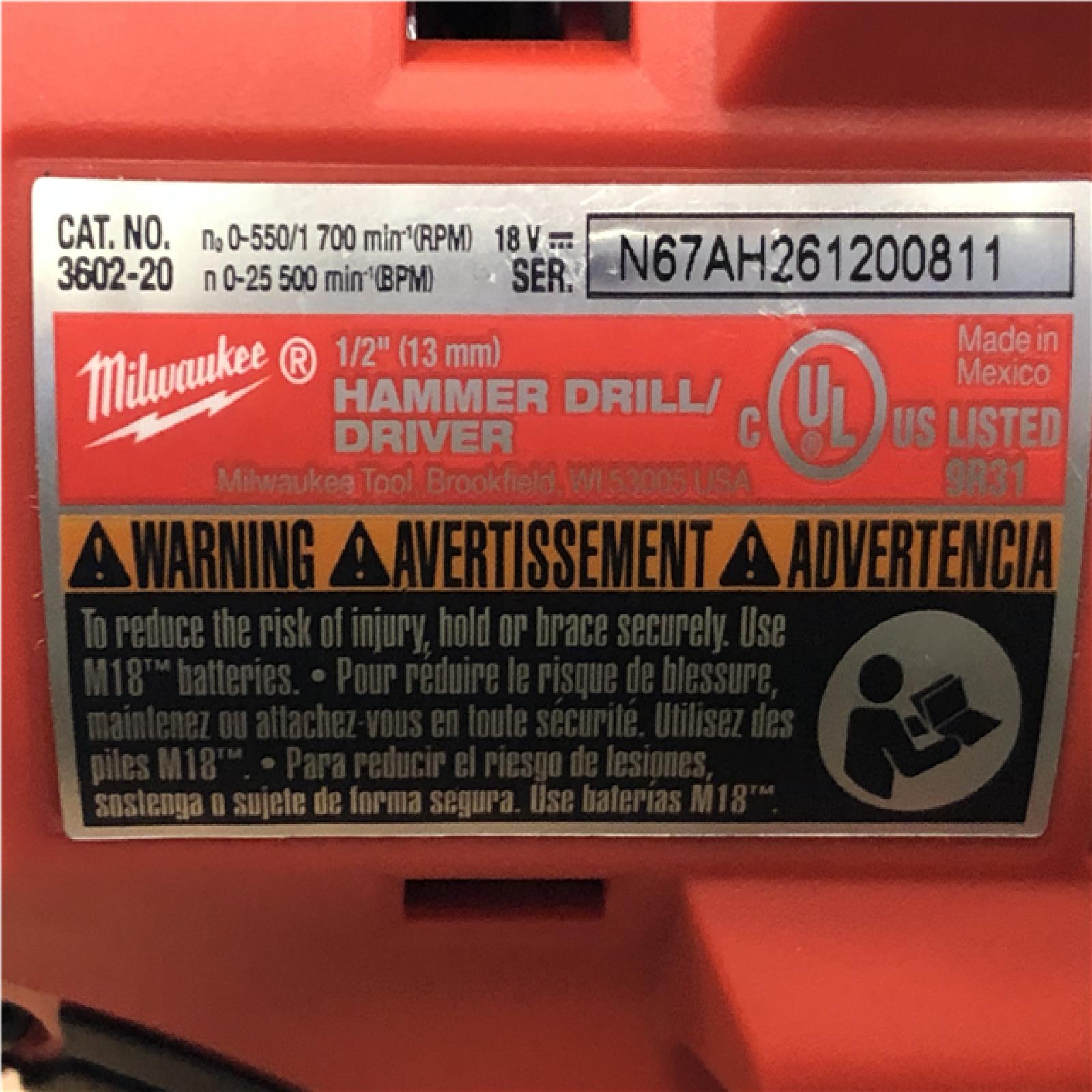 AS-IS Milwaukee 18-Volt Lithium-Ion Brushless Cordless (4-Tool) Combo Kit