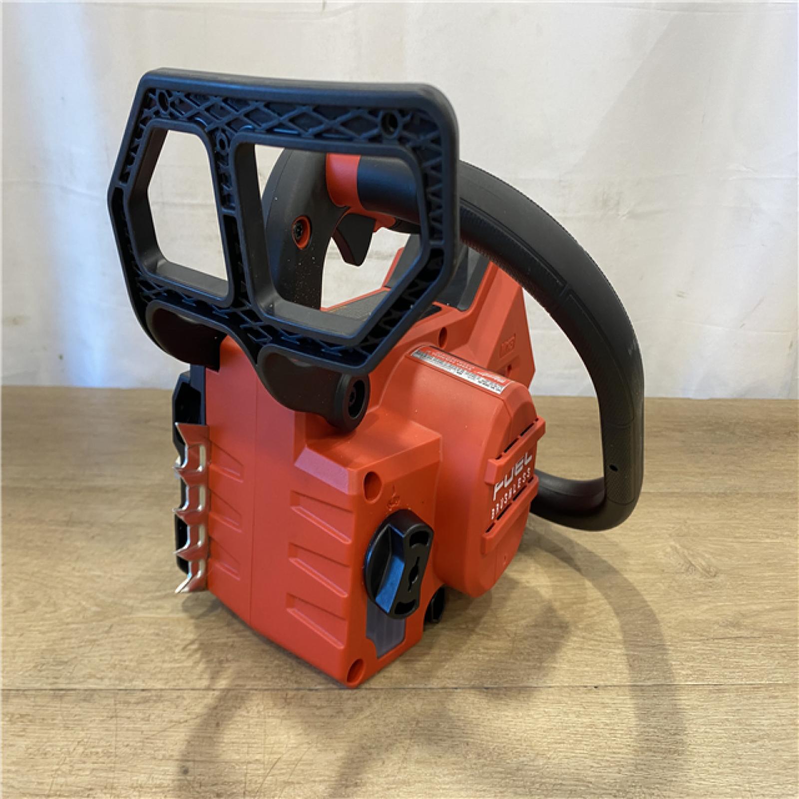 AS-IS Milwaukee FUEL 14 in. 18V Lithium-Ion Brushless Cordless Battery Top Handle Chainsaw (Tool Only)