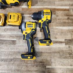 HOUSTON LOCATION - AS - IS DEWALT ATOMIC 20-Volt Lithium-Ion Cordless Brushless (4-Tool) Combo Kit