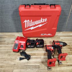 HOUSTON LOCATION - AS - IS Milwaukee FUEL 18V Lithium-Ion Brushless Cordless Hammer Drill and Impact Driver Combo Kit
