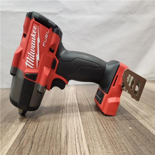 AS-IS- Milwaukee M18 18V Fuel 1/2 Mid-Torque Impact Wrench Cordless Lithium-Ion Brushless (Tool-Only) with Friction Ring