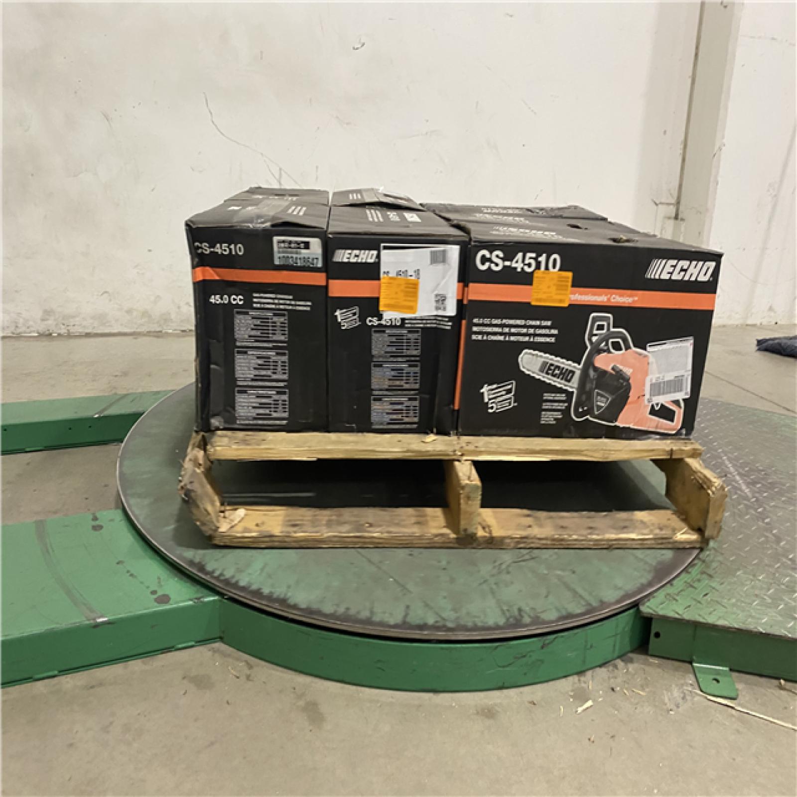 Dallas Location -NEW- ECHO 18 in. 45.0 cc Gas 2-Stroke Rear Handle Chainsaw(Lot Of 7)