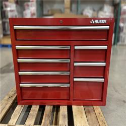 DALLAS LOCATION- AS-IS Husky Standard Duty 42 in. 8-Drawer Red Rolling Tool Cabinet