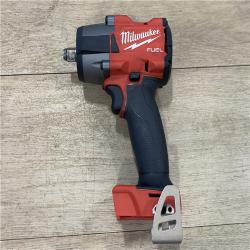 AS-IS Milwaukee M18 FUEL 18V Cordless Mid Torque 1/2 in. Impact Wrench W/ M12 FUEL 3/8 in. Ratchet & Battery/Charger Combo Kit