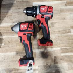 HOUSTON LOCATION - AS-IS Milwaukee 18V Lithium-Ion Cordless Drill Driver/Impact Driver Combo Kit