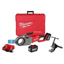 AS-IS Milwaukee M18 Fuel One-Key Cordless Brushless Pipe Threader Kit with (2) 12.0Ah Batteries and Case