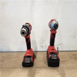 AS-IS- Milwaukee 18-Volt Lithium-Ion Brushless Cordless Compact Hammer Drill/Impact Combo Kit