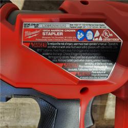 HOUSTON LOCATION - AS-IS (APPEARS LIKE NEW) MILWAUKEE FUEL 18V Cordless 18-Gauge 1/4 in. Narrow Crown Stapler (Tool-Only)