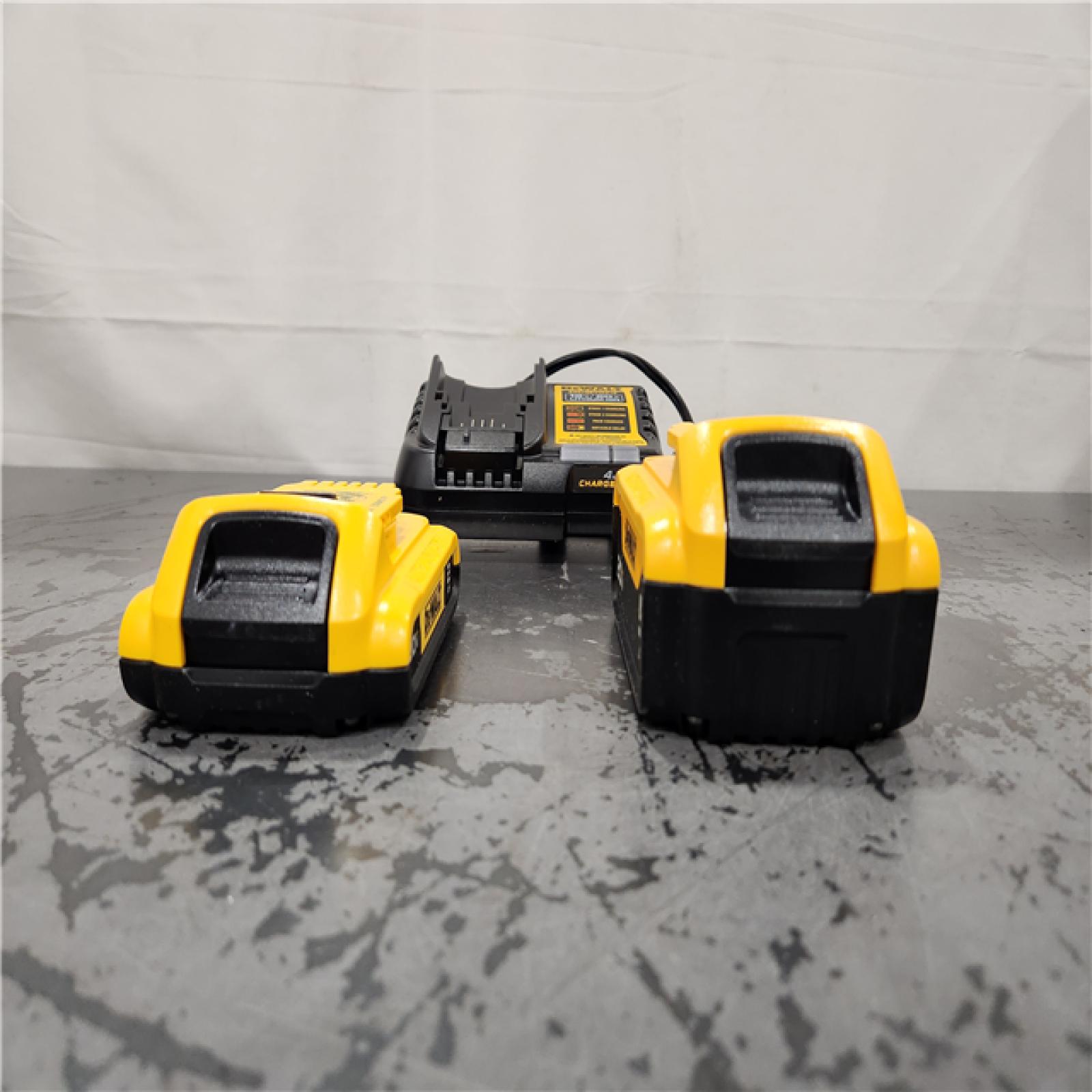 AS-IS- DEWALT 20V MAX Lithium-Ion Battery Kit with 5.0Ah and 2.0Ah Battery and Charger