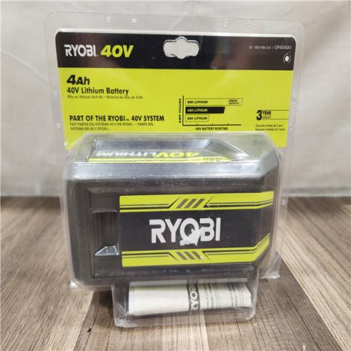 NEW- RYOBI 40-Volt Lithium-Ion 4 Ah High Capacity Battery