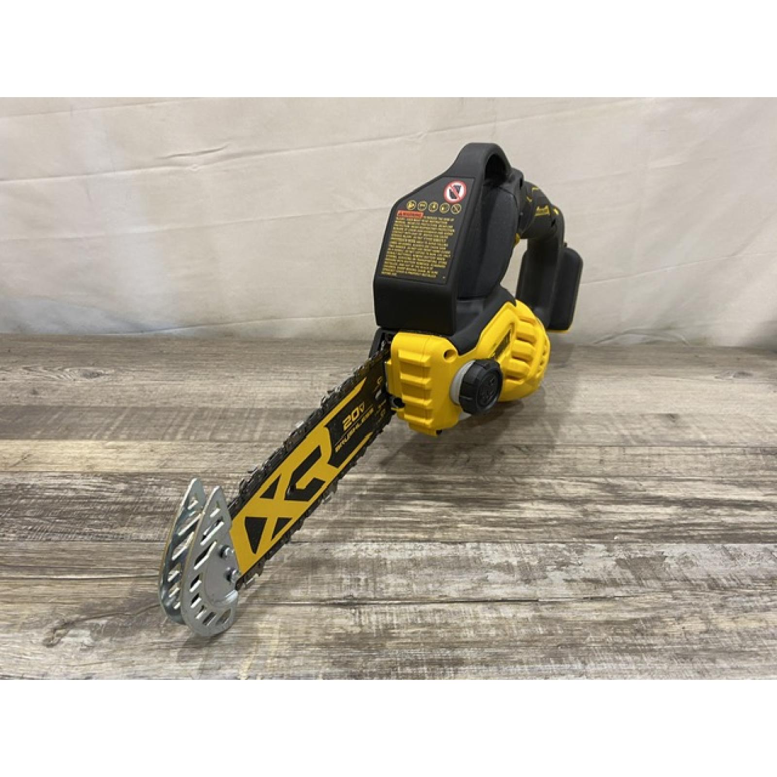 AS-IS DEWALT 20V MAX 8 in. Brushless Cordless Battery Powered Pruning Chainsaw (Tool Only)