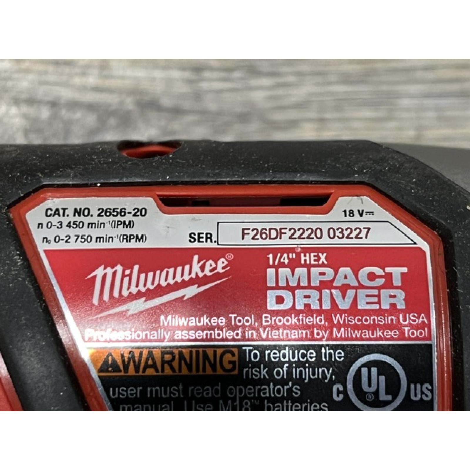 AS-IS Milwaukee 18V Lithium-Ion Cordless Drill Driver/Impact Driver Combo Kit