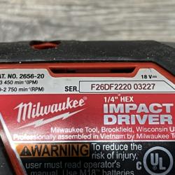 AS-IS Milwaukee 18V Lithium-Ion Cordless Drill Driver/Impact Driver Combo Kit