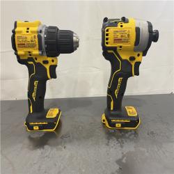 AS-IS-  DEWALT ATOMIC 20-Volt MAX Lithium-Ion Cordless Combo Kit (2-Tool) with (2) 2.0Ah Batteries  Charger and Bag