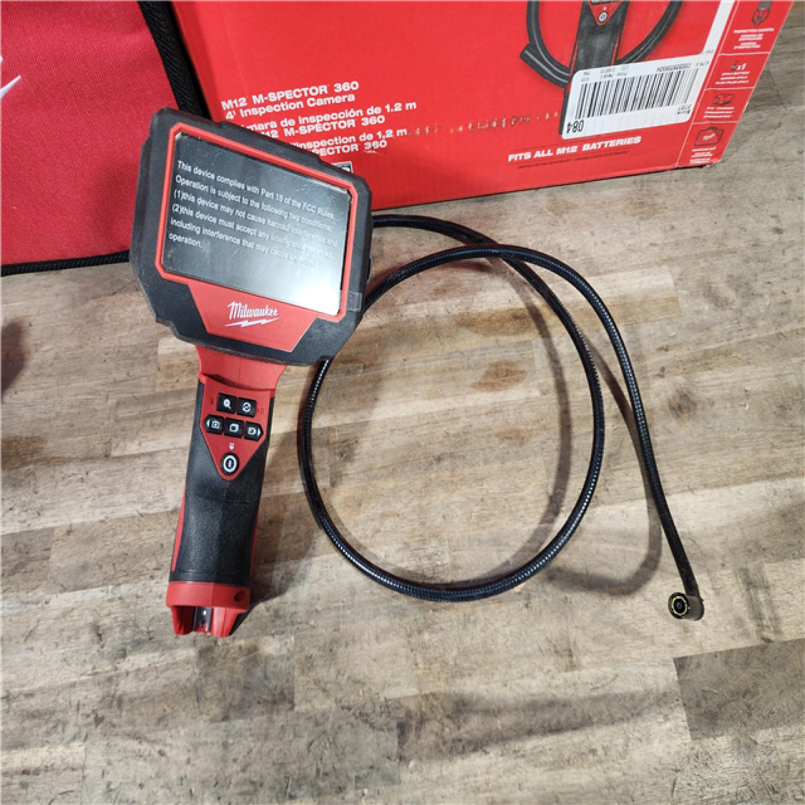 HOUSTON LOCATION - AS-IS MILWAUKEE M12 12V Lithium-Ion Cordless M-SPECTOR 360-Degree 4 Ft. Inspection Camera Kit