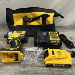 AS-IS DEWALT Atomic 20V Max Lithium-Ion Brushless Cordless Compact 1/4 in. Impact Driver Kit