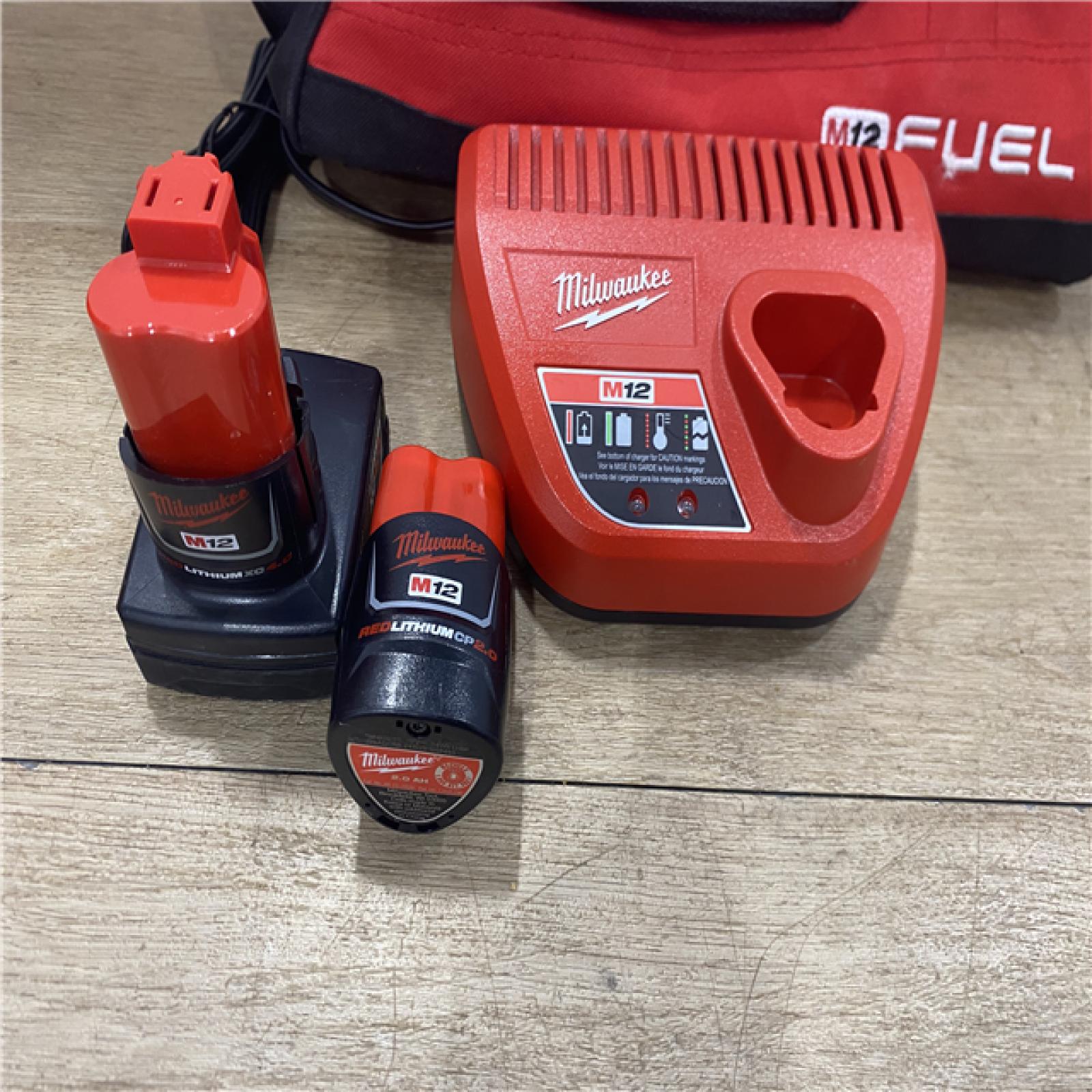 AS-IS Milwaukee FUEL 12-Volt Lithium-Ion Brushless Cordless Hammer Drill and Impact Driver Combo Kit