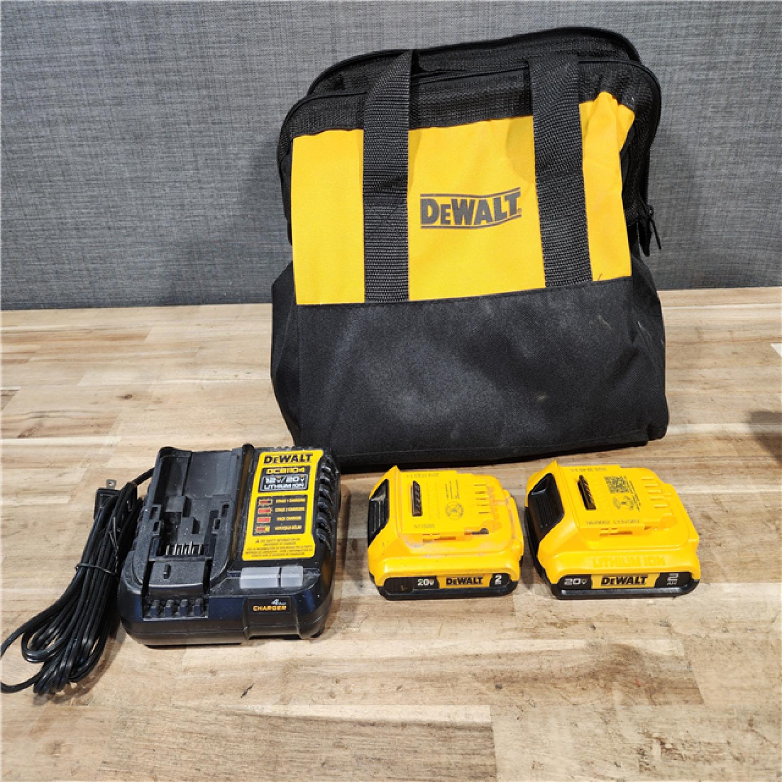 HOUSTON LOCATION - AS-IS DEWALT 2 TOOL COMBO KIT W/ (2) BATTERY & CHARGER