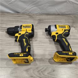 LIKE NEW! - Dewalt DCK225D2 20V MAX ATOMIC Cordless Drill Driver and Impact Driver Combo Kit