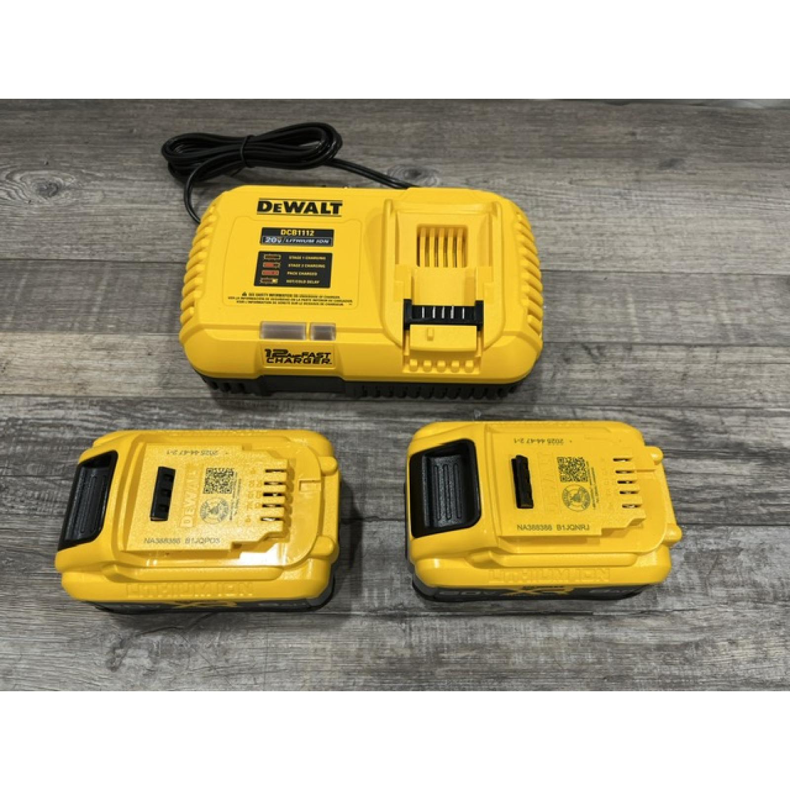 AS-IS DEWALT 20V MAX XR Lithium-Ion Battery and Charger Kit
