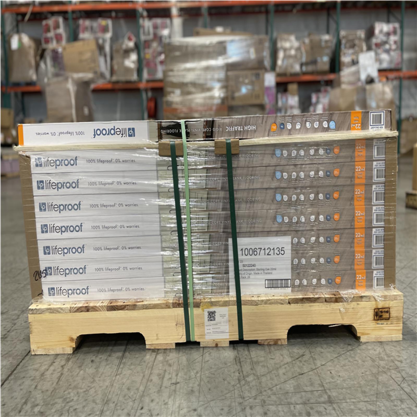 DALLAS LOCATION- LIFEPROOF Sterling Oak 22 MIL x 8.7 in. W x 48 in. L Waterprooff Vinyl Plank Flooring (20.1 sqft/case) (32 CASES)