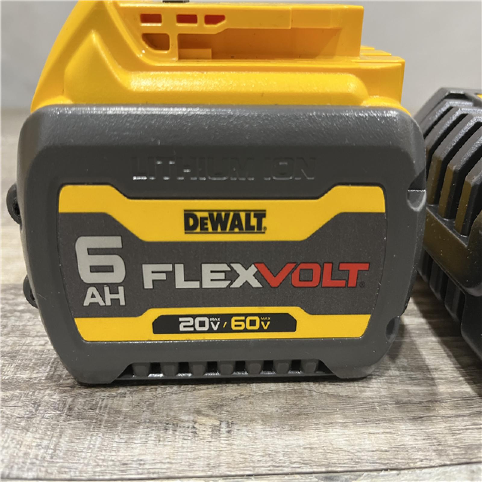 AS-IS DEWALT FLEXVOLT 20V/60V MAX Lithium-Ion 6.0Ah Battery Pack with Charger