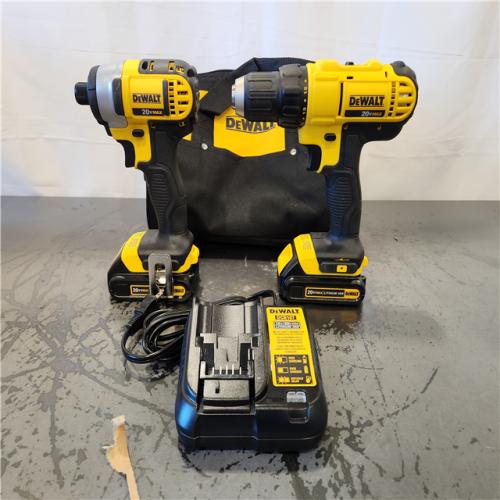 AS-IS- DeWALT 20V MAX Cordless Drill Driver/Impact Driver Combo Kit