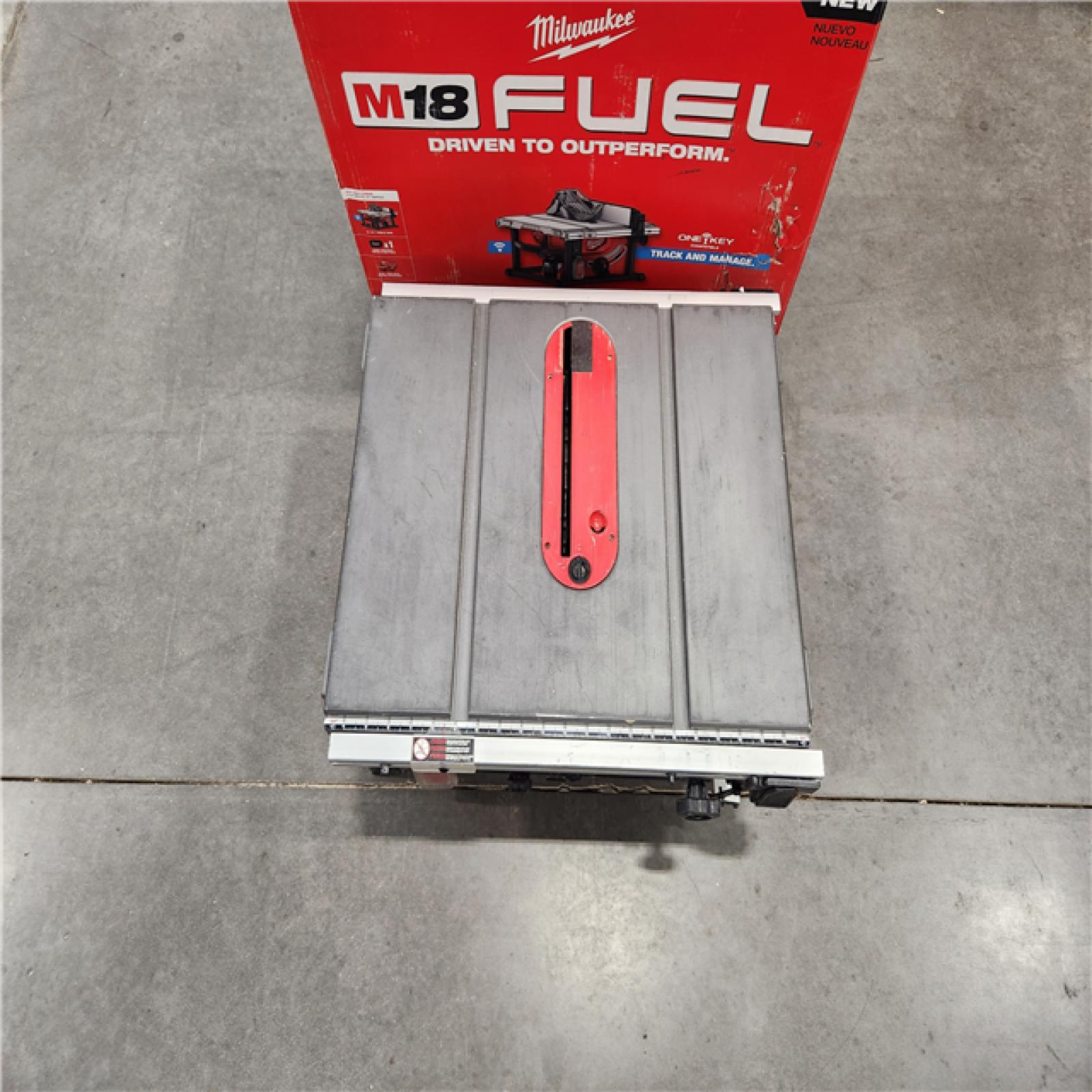 AS-IS Milwaukee M18 FUEL ONE-KEY 18-Volt Lithium-Ion Brushless Cordless 8-1/4 in. Table Saw (Tool-Only)